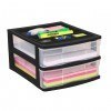 Clear Desktop Drawer With Storage Tray - Black