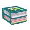 Clear Desktop Drawer With Storage Tray - Green