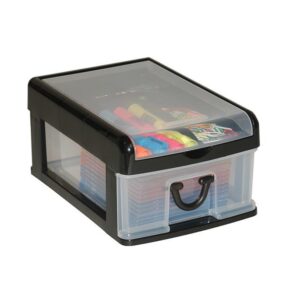 Clear Nic Nack 1 Drawer - Black
