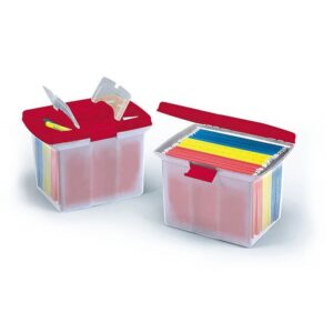 Deluxe File Caddy Red