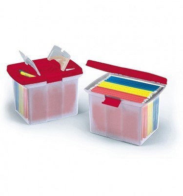 Deluxe File Caddy Red
