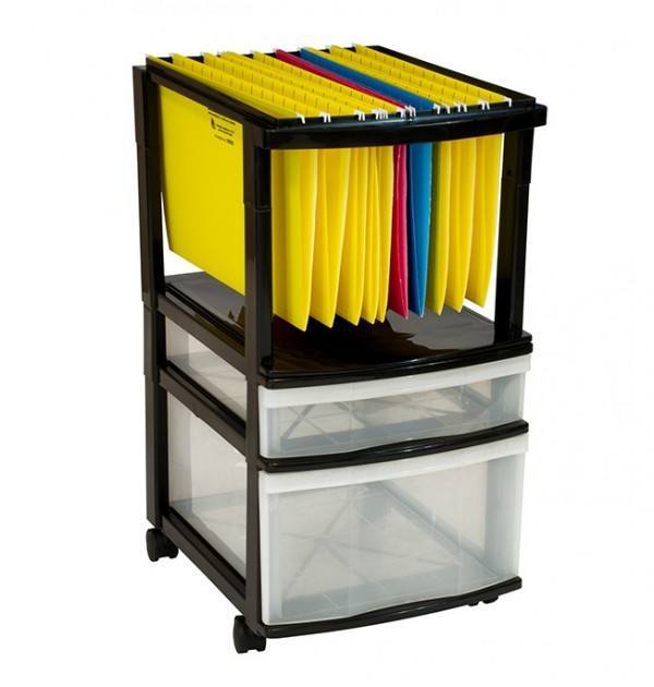 Hanging File Storage With Drawers