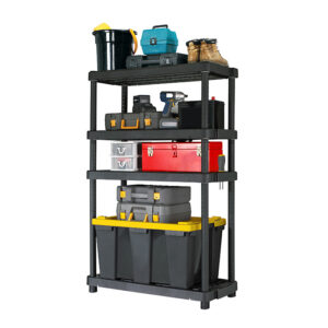 Adjustable 4 Shelf - Black