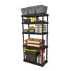 Adjustable 5 Shelf Heavy Black
