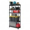 Adjustable 5 Shelf Medium Black
