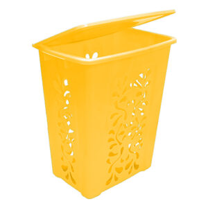 Tall Laundry Hamper Lid Yellow